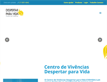 Tablet Screenshot of cvdvida.org.br